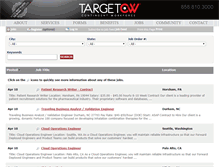 Tablet Screenshot of careers.targetcw.com